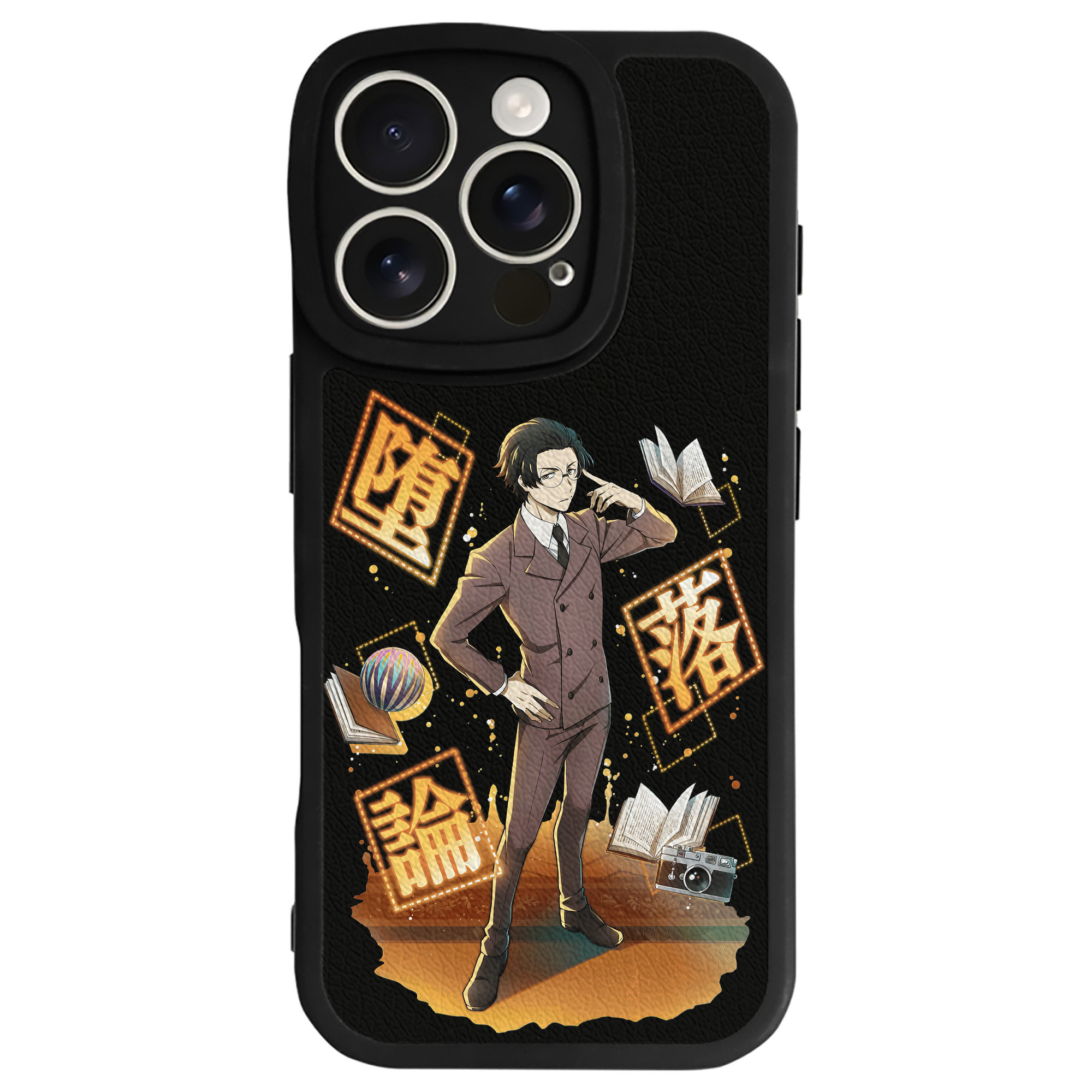 （画像用） 文豪ストレイドッグス Bungo Stray Dogs 【iPhone 16シリーズ対応】シリコンスマホケース（レザー調） 材質：シリコン